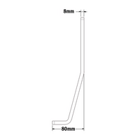 34-270-1 MODULAR SOLUTIONS SUPPORT ANGLE<br>ANGLE BRKT FLOOR FASTENING 270MM